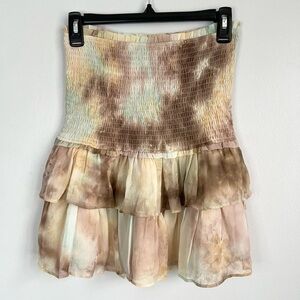 ANTHROPOLOGIE Allison New York Size S • Sleeveless Smocked Boho Blouse Top.